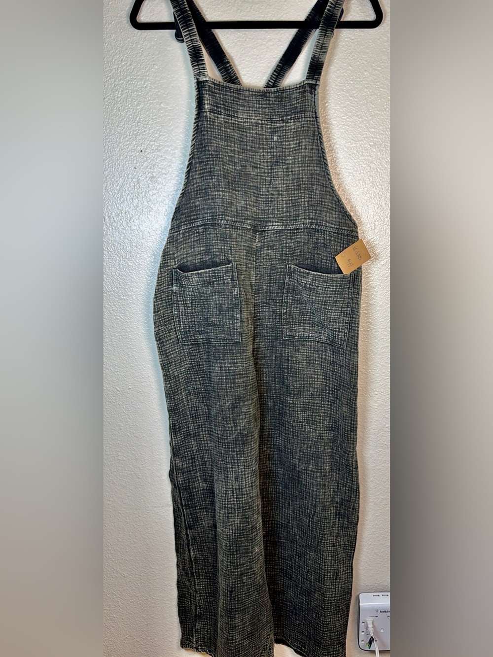 Zendana Textured Gauze Lightweight Wide Leg Overalls Sm Gardening Burningman - Picture 11 of 16